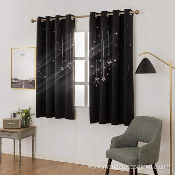 Hollow out blackout curtain